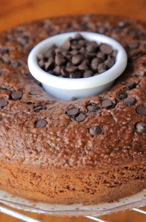 No Butter No Egg Banana Chocolate Chip Cake