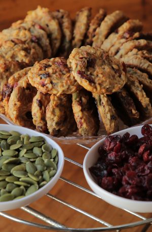 500g Cranberry & Pumpkin Oatmeal Vegan Cookies