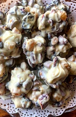 500g Crazy Brandy White Chocolate Fruits and Nuts Bites