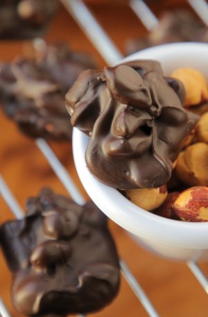 500g Dark Chocolate Roasted Hazelnut Bites