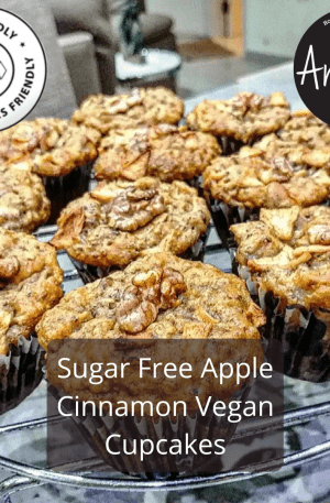 One Dozen Sugar Free Apple Cinnamon Vegan Cupcakes